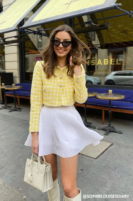 Alyssa Pleated Skort cashmere skirt fine