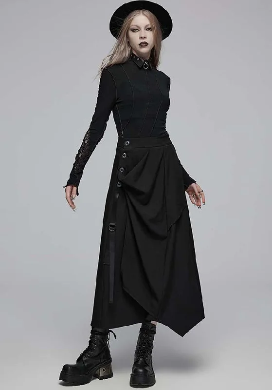 Helena | HIGH WAISTED MAXI SKIRT relaxed fit skirt