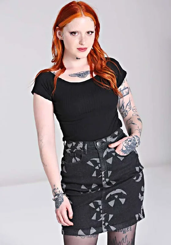 Jack-O-Lantern [Black] | SKIRT* mini skirt trendy