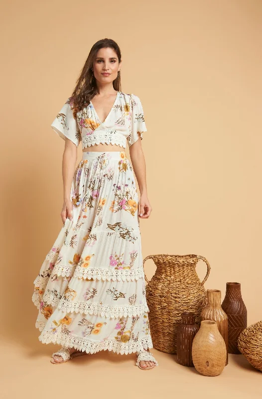 Jasmine Maxi Skirt lace skirt intricate