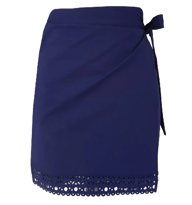 Lise Charmel 'Ajourage Couture' Pareo/Sarong in blue linen skirt relaxed