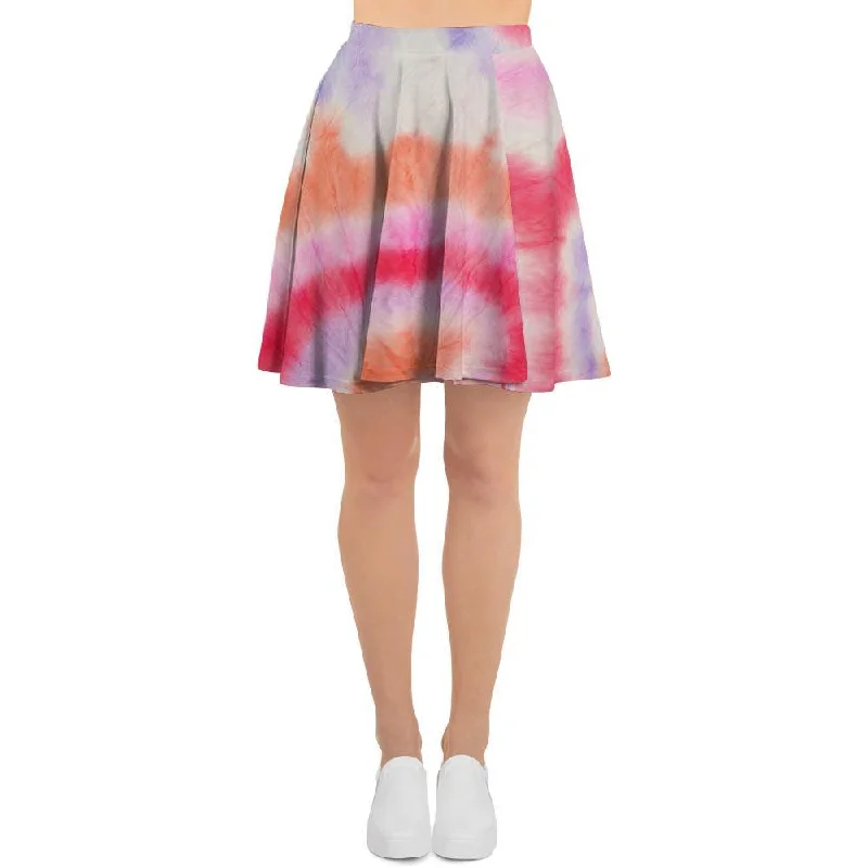 Rainbow Hippie Tie Dye Women's Skirt linen skirt breathable