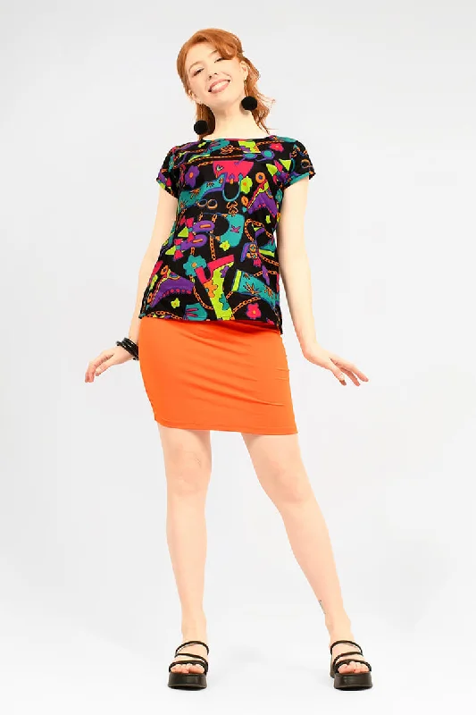 Ivy Short Skirt zip skirt side