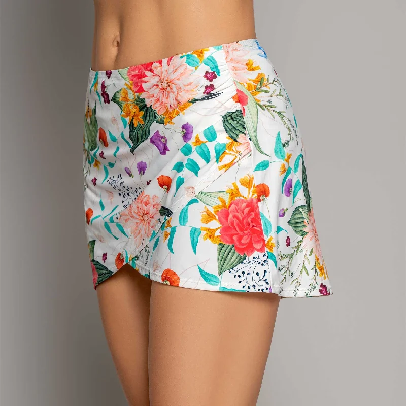 SUNRISE BLUSH COVER UP SKIRT linen skirt breathable