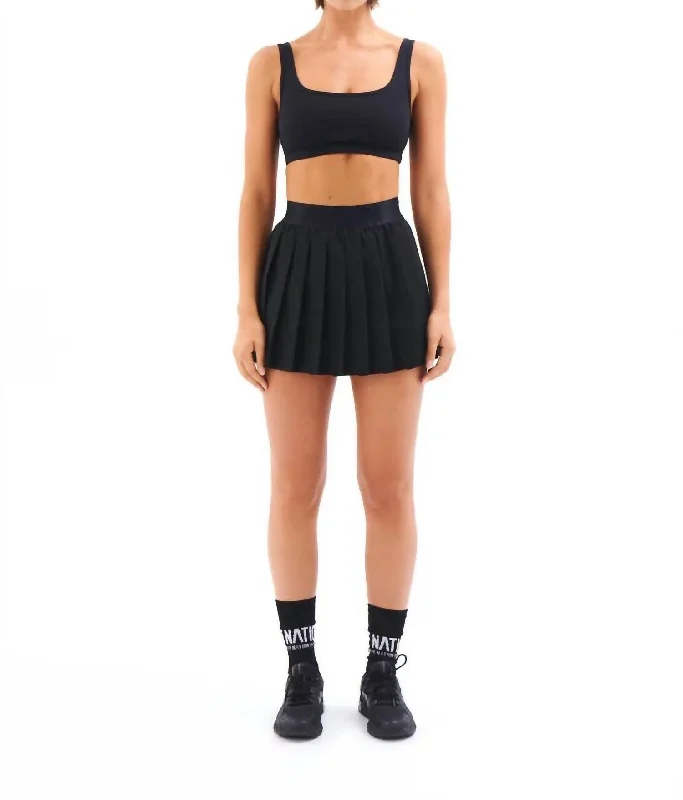 Volly Skirt In Black denim skirt classic