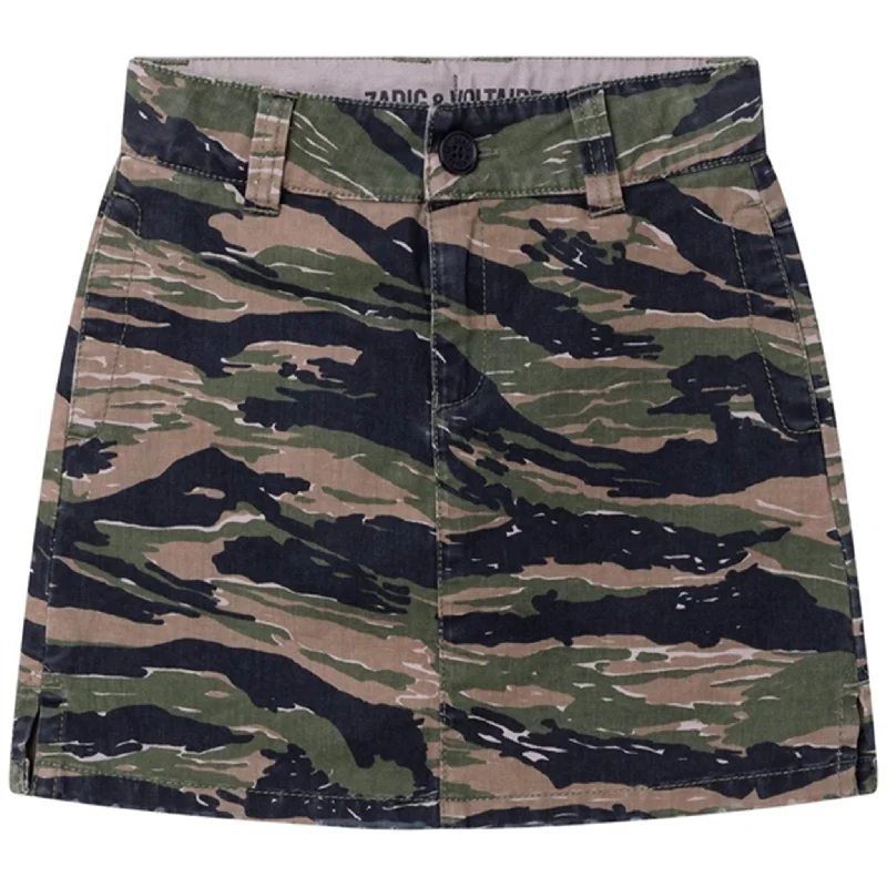 Zadig & Voltaire Skirt Khaki denim skirt classic